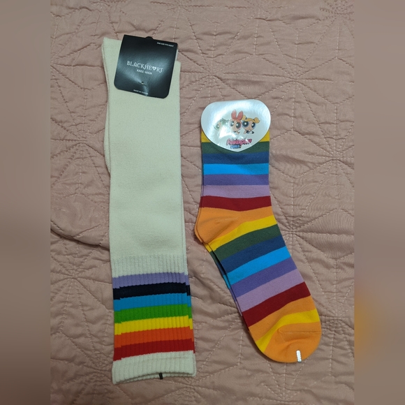 SOLD Rainbow socks - Picture 1 of 2